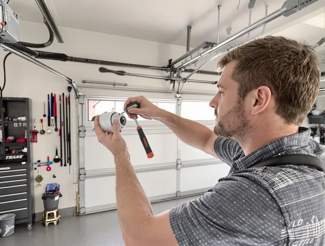 Garage door opener repair service by Rocky River Garage Door Repair in Rocky River